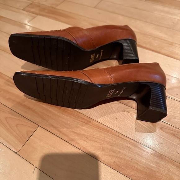 CAPELLI ROSSI heels shoes - brown leather size 7.5 - Picture 7 of 11